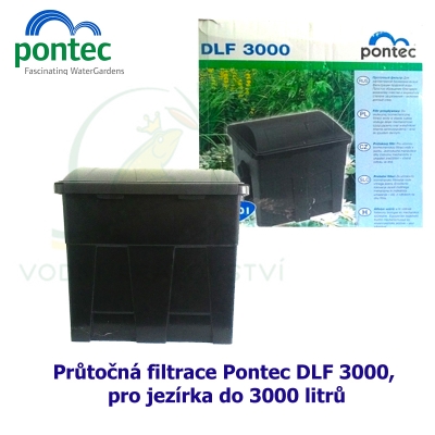 Průtočná filtrace Pontec DLF 3000, pro jezírka do 3000 litrů