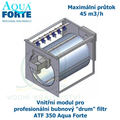 Vnitřní modul pro profesionální bubnový "drum" filtr ATF 350 Aqua Forte, maximální průtok 45 m3/h