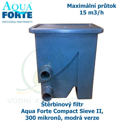 Štěrbinový filtr Aqua Forte Compact Sieve II, 300 mikronů, modrá verze