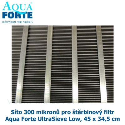 Síto 300 mikronů pro štěrbinový filtr Aqua Forte UltraSieve Low, 45 x 34,5 cm