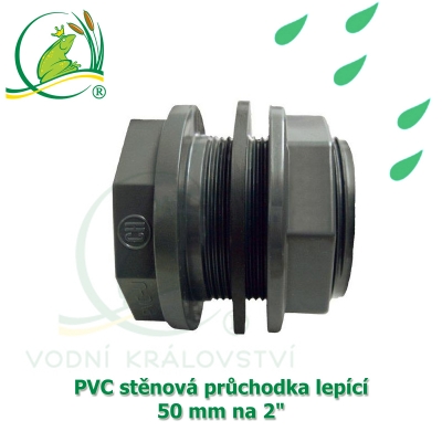 PVC stěnová průchodka lepící 50 mm na 2" 