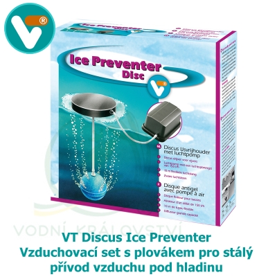 VT Discus Ice Preventer - Vzduchovací set s plovákem pro stálý přívod vzduchu pod hladinu v zimním období, výkon 100 litrů/hod.