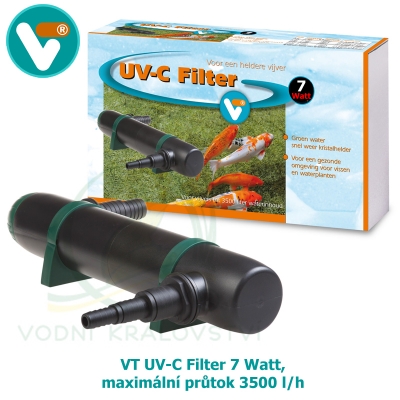 VT UV-C Filter 7 Watt, maximální průtok 3500 l/h