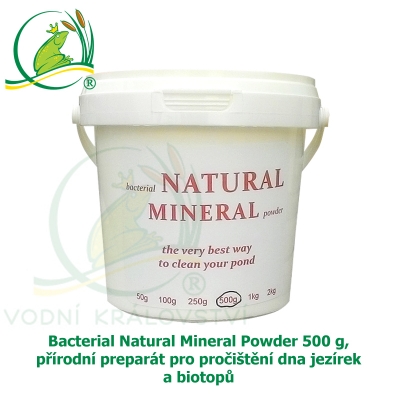 Bact. Natural Mineral Powder 500 g, přírodní preparát pro pročištění dna jezírek a biotopů