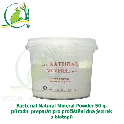 Bact. Natural Mineral Powder 50 g, přírodní preparát pro pročištění dna jezírek a biotopů