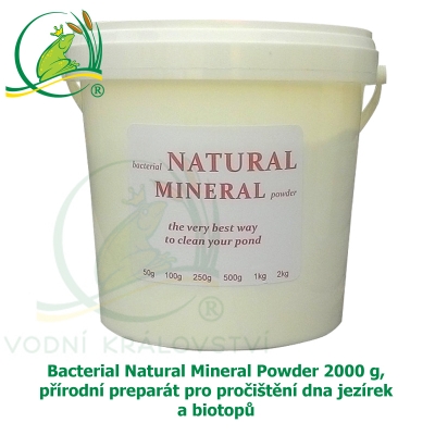 Bact. Natural Mineral Powder 2000 g, přírodní preparát pro pročištění dna jezírek a biotopů