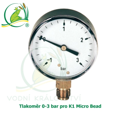 Tlakoměr 0-3 bar pro K1 Micro Bead