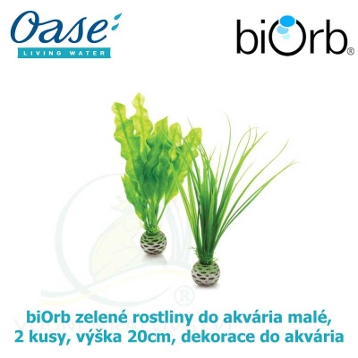 biOrb zelené rostliny do akvária malé, 2 kusy, výška 20cm, dekorace do akvária