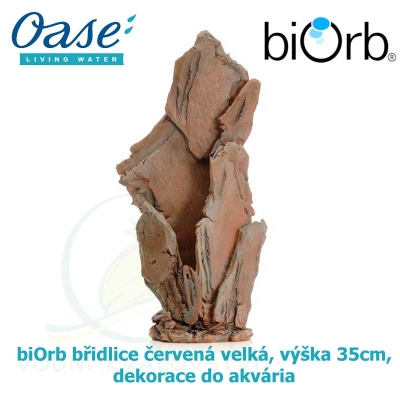 biOrb břidlice červená velká, výška 35cm, dekorace do akvária