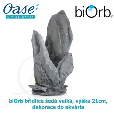 biOrb břidlice šedá velká, výška 21cm, dekorace do akvária