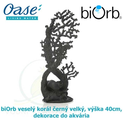 biOrb veselý korál černý velký, výška 40cm, dekorace do akvária