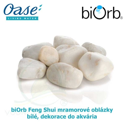 biOrb Feng Shui mramorové oblázky bílé, dekorace do akvária