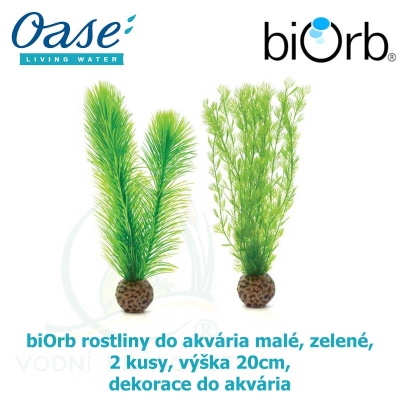 biOrb rostliny do akvária malé, zelené,  2 kusy, výška 20cm, dekorace do akvária