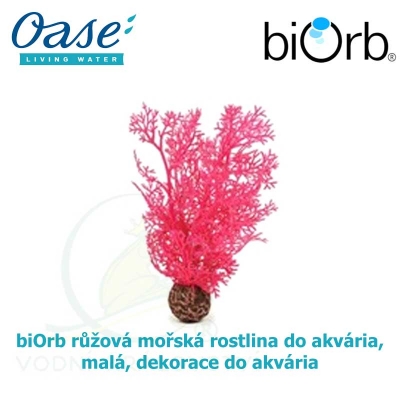 biOrb růžová mořská rostlina do akvária, malá, dekorace do akvária