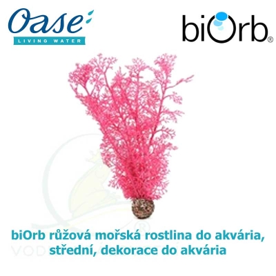 biOrb růžová mořská rostlina do akvária, střední, dekorace do akvária