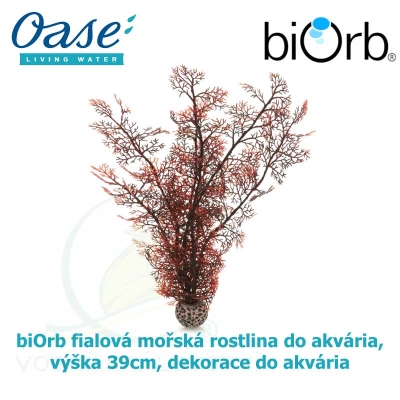 biOrb fialová mořská rostlina do akvária, výška 39cm, dekorace do akvária