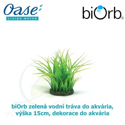 biOrb zelená vodní tráva do akvária, výška 15cm, dekorace do akvária