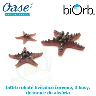 biOrb rohaté hvězdice červené, 3 kusy, dekorace do akvária