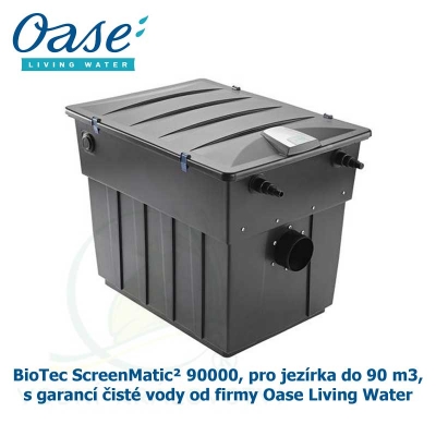 BioTec ScreenMatic² 90000, pro jezírka do 90 m3, s garancí čisté vody od firmy Oase Living Water