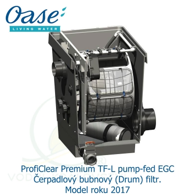ProfiClear Premium TF-L pump-fed EGC - Čerpadlový bubnový (Drum) filtr, model 2017
