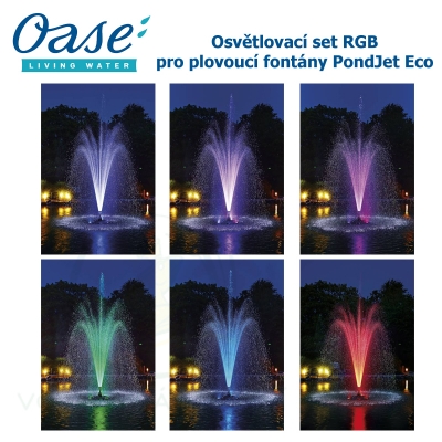 Osvětlovací set RGB pro plovoucí fontány PondJet Eco