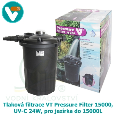 Tlaková filtrace VT Pressure Filter 15000, UV-C 24W, pro jezírka do 15000L