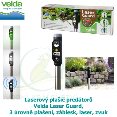 Laserový plašič predátorů Velda Laser Guard, 3 úrovně plašení, záblesk, laser, zvuk