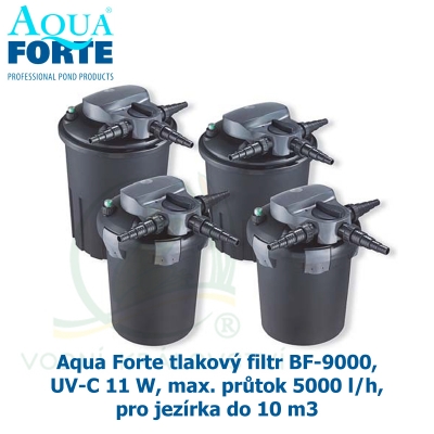 Aqua Forte tlakový filtr BF-9000, UV-C 11 W, max. průtok 5000 l/h, pro jezírka do 10 m3