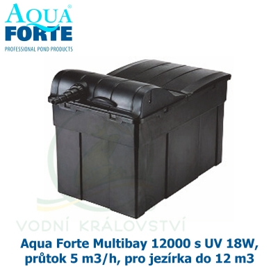 Filtrace Aqua Forte Multibay 12000 s UV 18W, průtok 5 m3/h, pro jezírka do 12 m3 