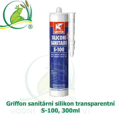 Griffon sanitární silikon transparentní S-100, 300ml