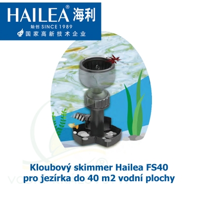 Kloubový skimmer Hailea FS40 pro jezírka do 40 m2 vodní plochy