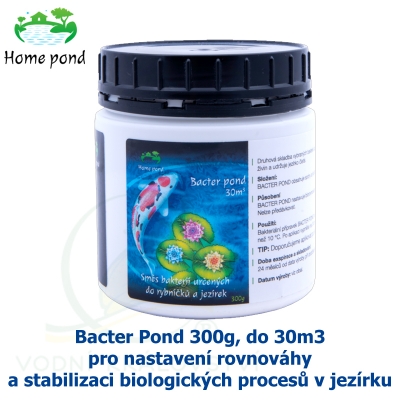 Bacter Pond 300g, do 30m3 - pro nastavení rovnováhy a stabilizaci biologických procesů v jezírku