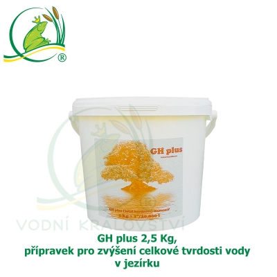 GH plus 2,5 Kg, přípravek pro zvýšení celkové tvrdosti vody v jezírku