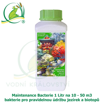 Maintenance Bacterials 1 litr na 10-50m3 - bakterie pro pravidelnou údržbu jezírek a biotopů
