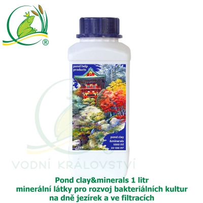 Pond clay&minerals 1 litr - minerální látky pro rozvoj bakteriálních kultur na dně jezírek a ve filtracích