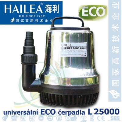 Univerzální čerpadlo Hailea L 25000 ECO, max. průtok 25000 l/h, výtlak 9,5 m, příkon 620W