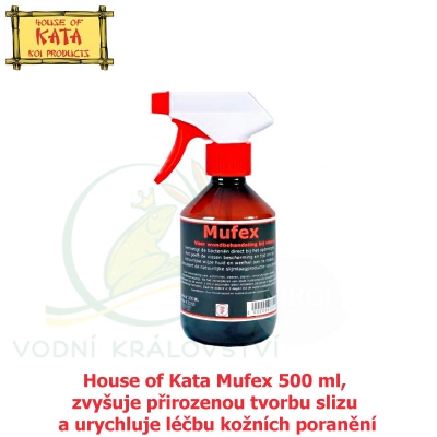 House of Kata Mufex 500 ml, zvyšuje přirozenou tvorbu slizu a urychluje léčbu kožních poranění