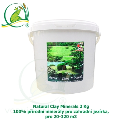 Natural Clay Minerals 2 kg - 100% přírodní minerály pro zahradní jezírka, pro 20-320 m3