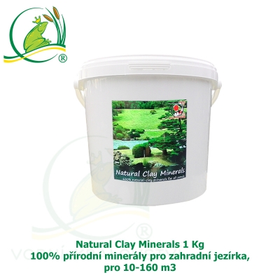 Natural Clay Minerals 1 kg - 100% přírodní minerály pro zahradní jezírka, pro 10-160 m3