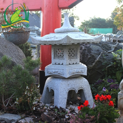 Japonská lampa Rokkaku Yukimi, natural hnědá, průměr 75cm