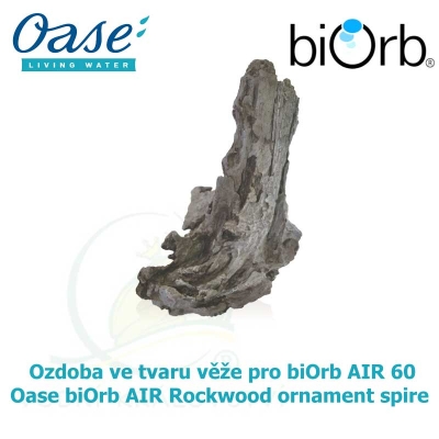Oase biOrb AIR Rockwood ornament spire - Ozdoba ve tvaru věže, černá, pro biOrb AIR 60