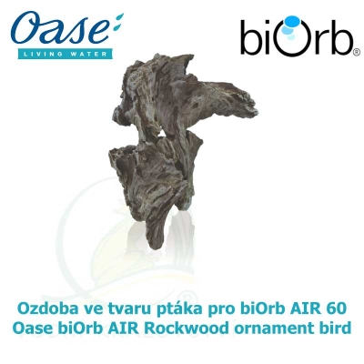 Oase biOrb AIR Rockwood ornament bird - Ozdoba ve tvaru ptáka, černá, pro biOrb AIR 60