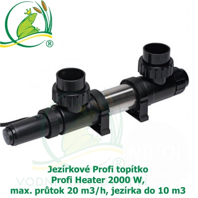 Jezírkové Profi topítko Profi Heater 2000 W, max. průtok 20 m3/h, jezírka do 10 m3
