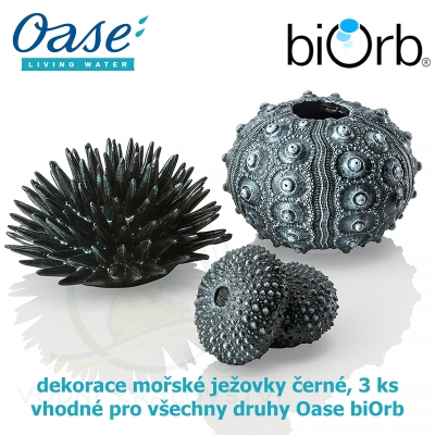 biOrb ježovky černé, 3 kusy, dekorace do akvária-48365