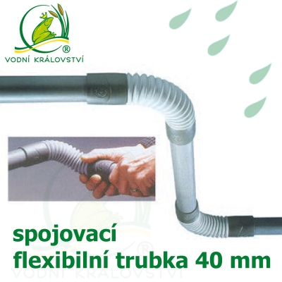 PVC spojka flexibilní, mimoprostorová, 40 mm