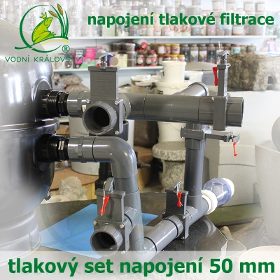 Set 50 mm, pro napojení a čištění tlakových filtrací