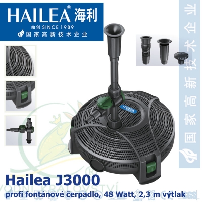 Hailea fontánová a filtrační čerpadlo J3000