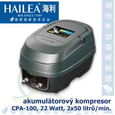 CPA-100, kompresor s akumulátorem 2x50 litrů a regulací výkonu