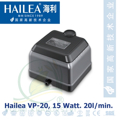 Hailea VP-20, tichý kompresor 20 litrů/min., 15 Watt
