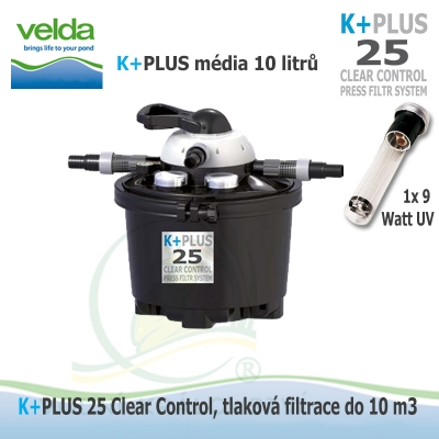 Velda K+PLUS Clear Control 25 + 9 Watt UV